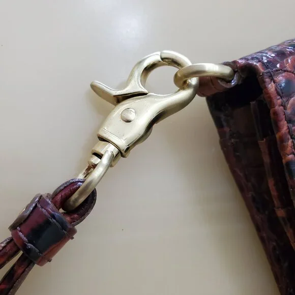 Brahmin Debra Wallet Wristlet in Classic Pecan Melbourne - Picture 3 of 16